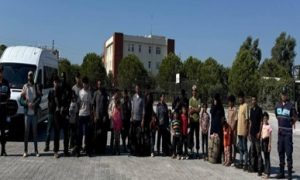 Jandarma ekipleri 34 düzensiz göçmeni yakalandı.